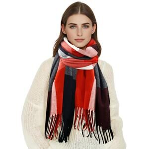New Plaid, Chunky, Oversized Scarf or Wrap